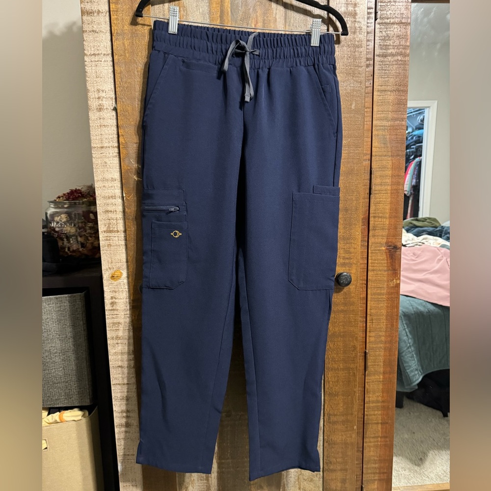 Luuna Scrub Bottoms - Navy - Small petite